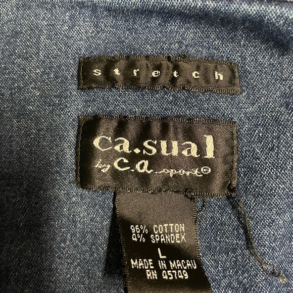 Ca.Sual Jean Jacket Blue Women’s Size L normal wear - Picture 2 of 7